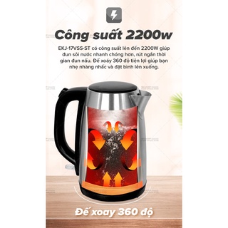 Bình Đun Siêu Tốc Sharp EKJ-17VSS-ST