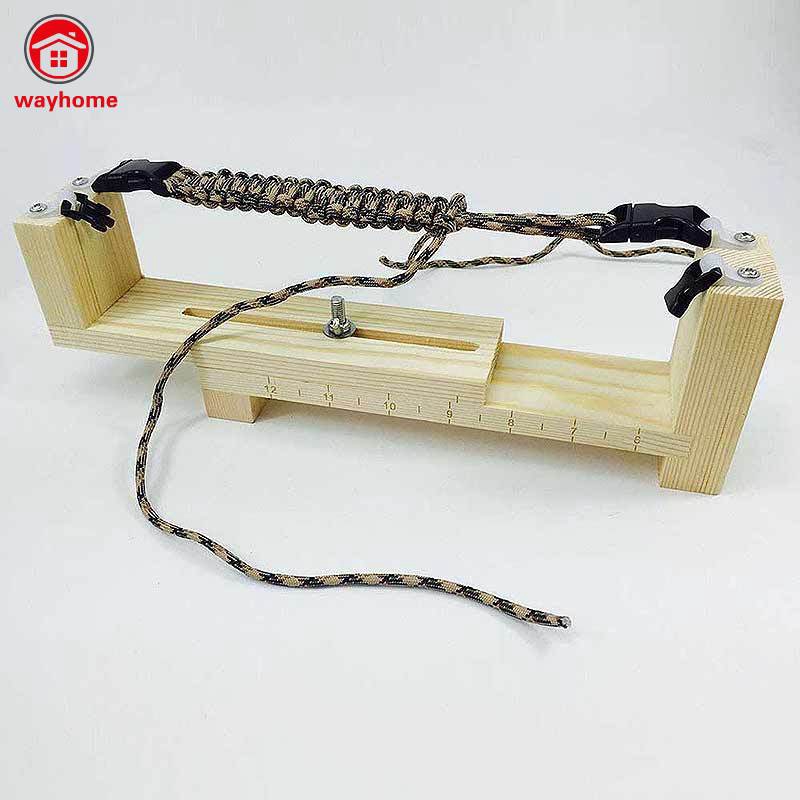 Dụng cụ đan dây thừng dây dù làm vòng tay DIY bằng gỗ phong
