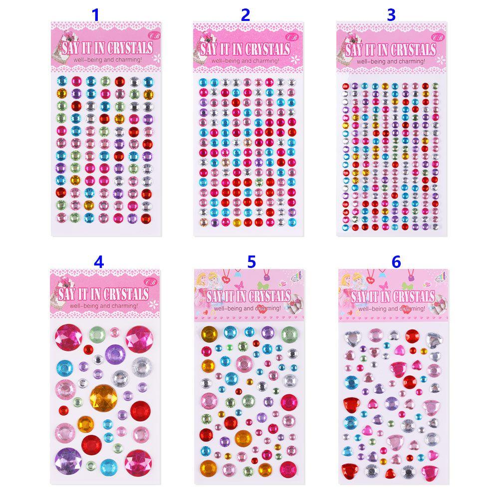 Heceh 2 Tờ|Kim Cương|Sticker Dán Trang Sức / Điện Thoại Bằng Acrylic