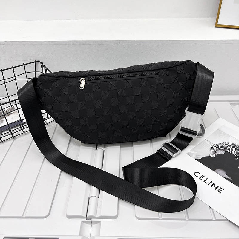 Túi Đeo Trước Ngực Bằng Nylon Sức Chứa Lớn Thời Trang Hàn Quốc Cho Nữ