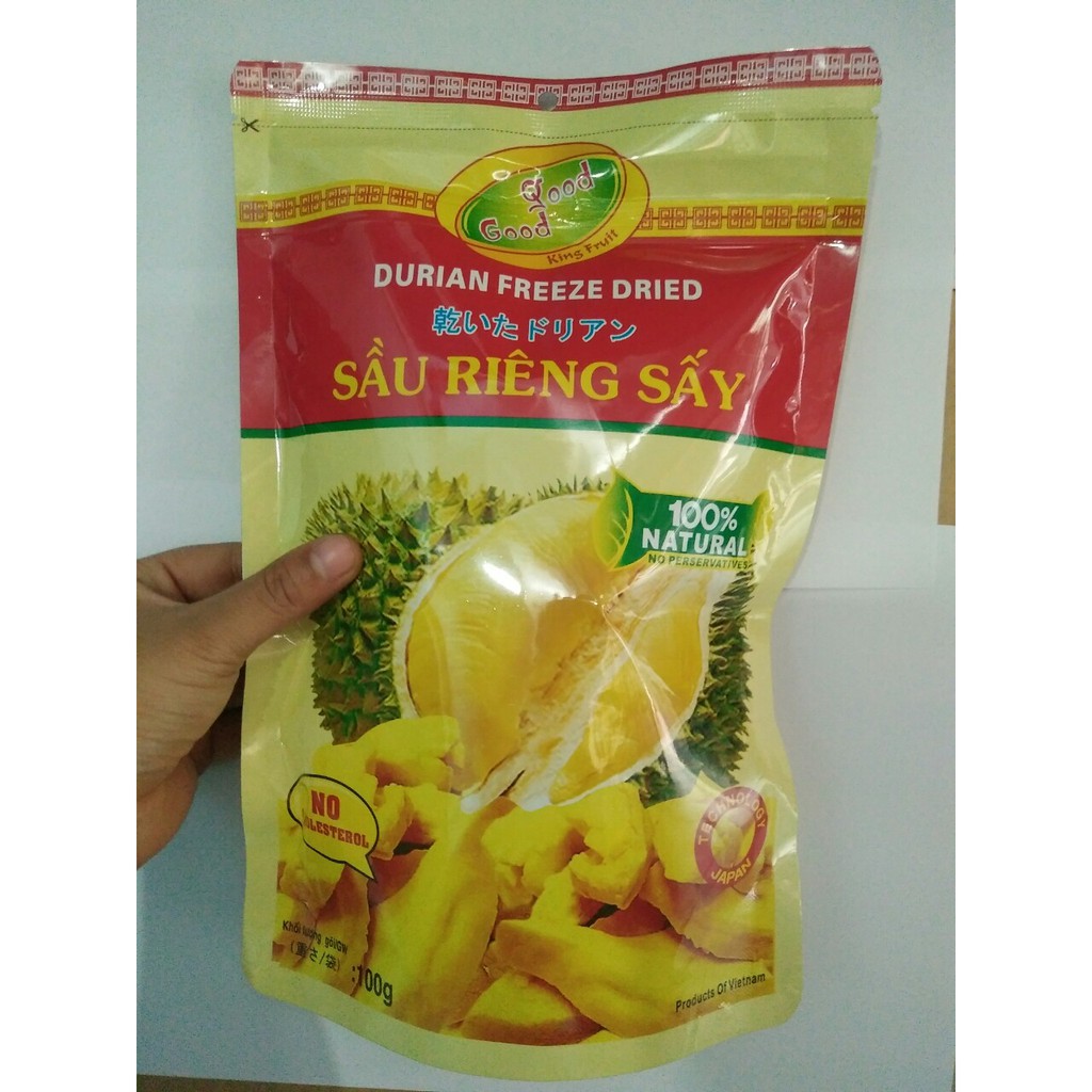 SẦU RIÊNG SẤY GIÒN GÓI 100G