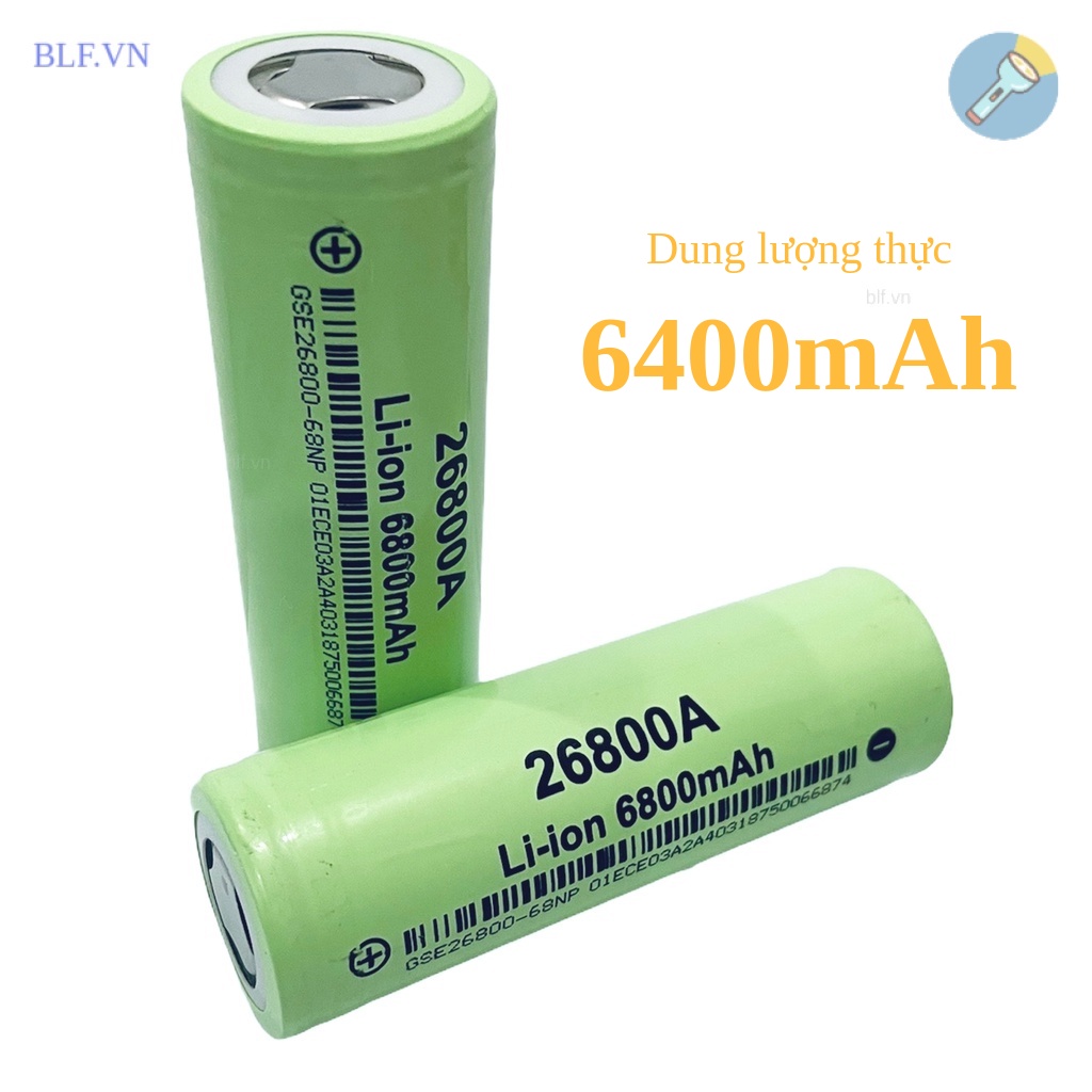 Pin sạc  26800 Li-ion 6800mAh 20A