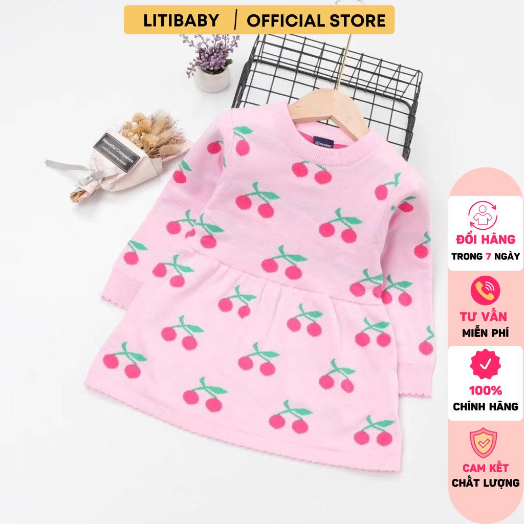 Váy len bé gái 2 lớp Totamy LITIBABY S110/150