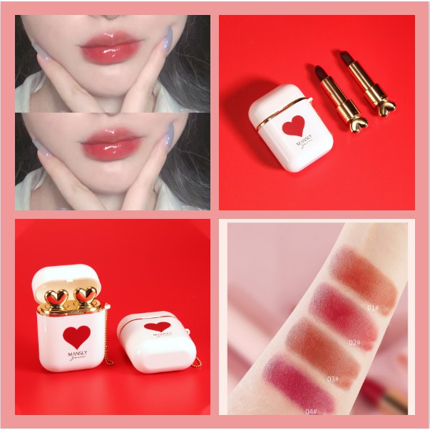 Son Môi Trang Điểm Màu Nude Lâu Trôi Chống Thấm Nước Son môi có dưỡng màu sắc tự nhiên chống thấm nước xinh xắn Son môichất lì lâu trôi mềm mại màu | BigBuy360 - bigbuy360.vn