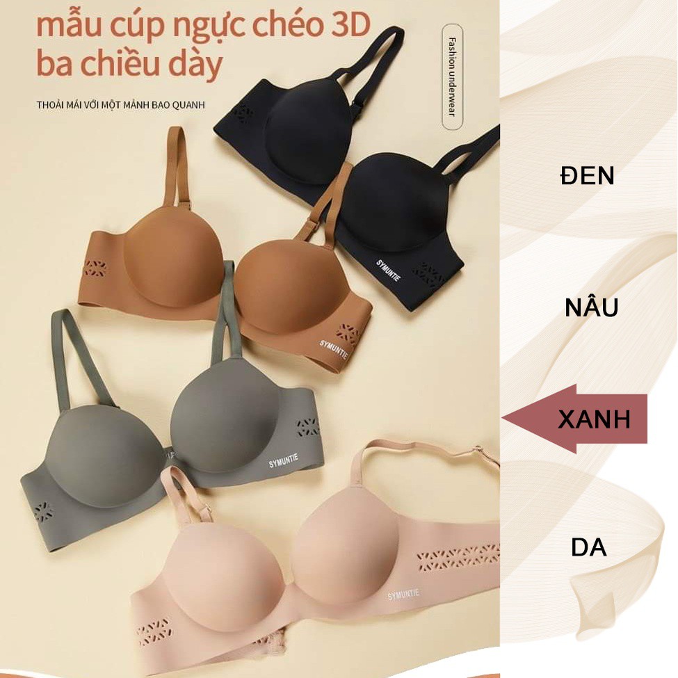 Áo lót su đúc không gọng thông hơi, Áo ngực đúc su đệm bàn tay Ôm gọn Ngực S03