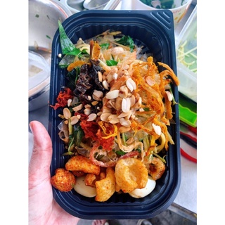 bánh tráng phơi sương trộn