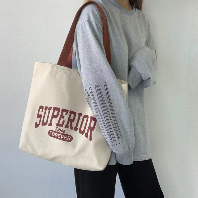 Túi vải canvas phong cách Hàn Quốc thời trang