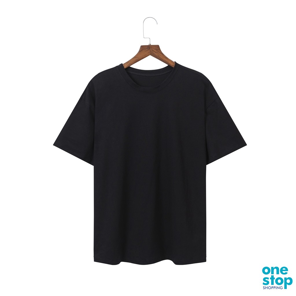 Áo phông cotton trơn Unisex nam nữ phom oversize one shop