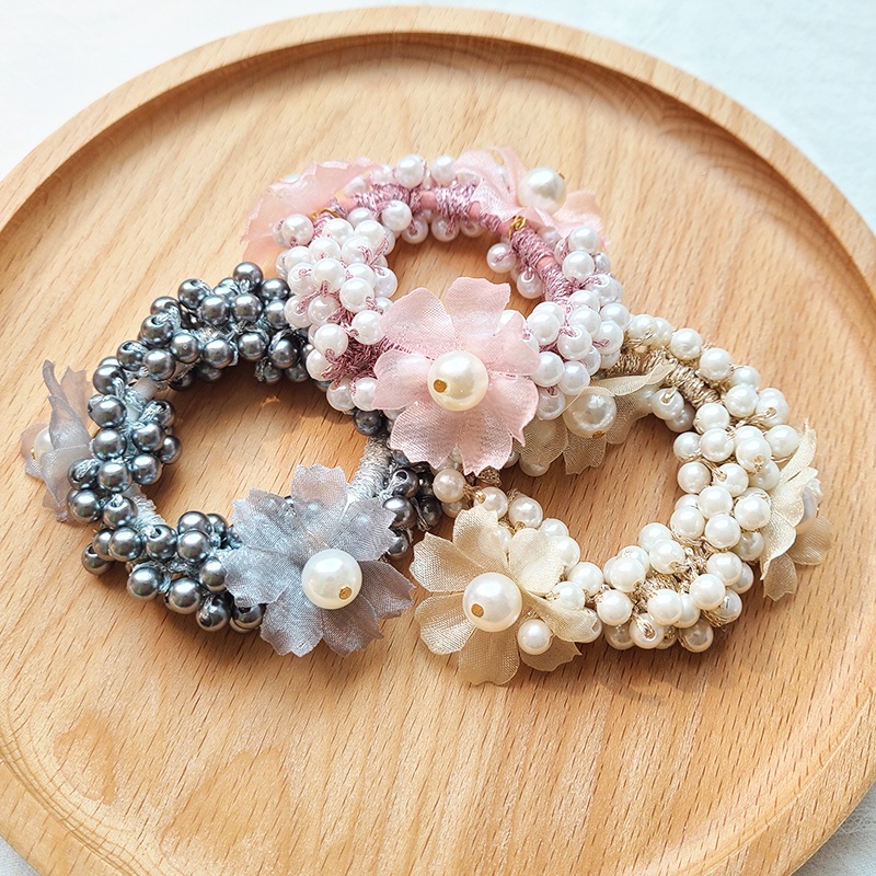 Dây Buộc Tóc Đính Hạt Ngọc Trai Nhân Tạo Giá Đỡ