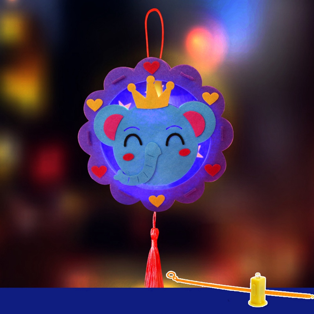 |Superbaby| Lồng Đèn Vải Không Dệt Phát Sáng Phong Cách Trung Hoa Trang Trí Năm Mới