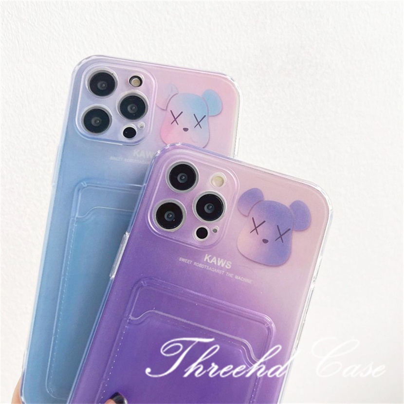 Ốp Điện Thoại Mềm Chống Rơi In Hình Gấu Đơn Giản Cho iPhone 14 13 12 11 Pro Max SE2020 X Xr Xs Max 8 7 6 6s Plus