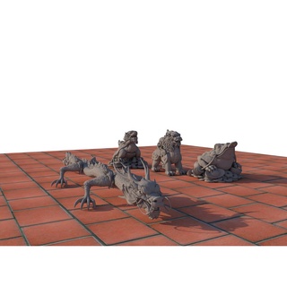 File in mô hình 3D Long - Lân - Quy - Tỳ Hưu