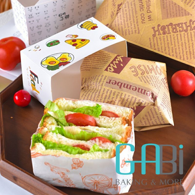 50c giấy thấm dầu lót hộp bánh 17.5*17.5cm