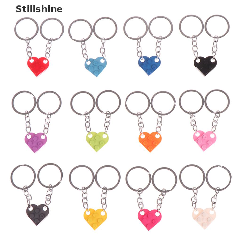 Bộ 2 móc khóa hình trái tim dễ thương