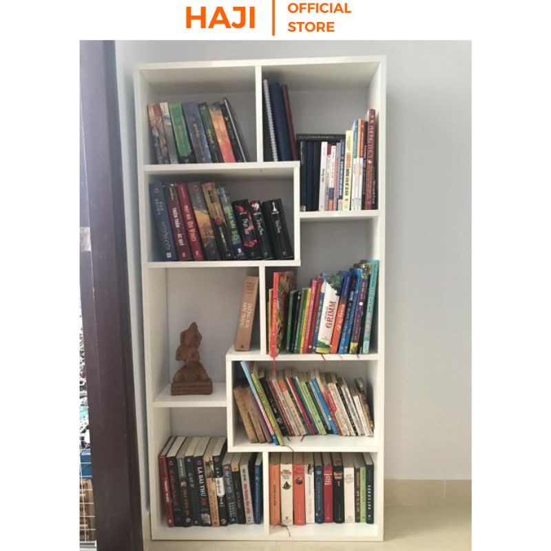 Kệ sách để sàn đa tầng thông minh HAJI chống đổ thiết kế hiện đại - A42