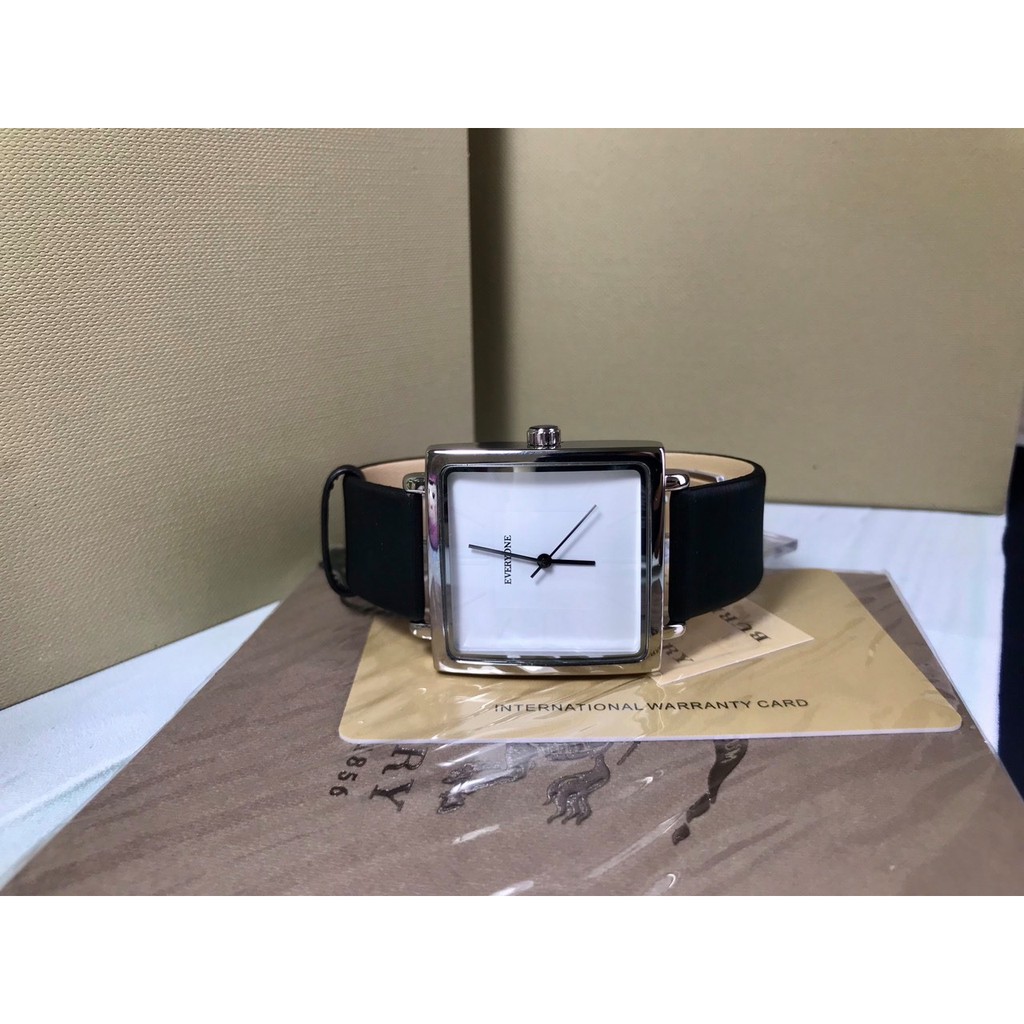 [HÀNG CHÍNH HÃNG] Đồng hồ nữ EVERYONE mặt vuông dây da cao cấp size 36mm | BigBuy360 - bigbuy360.vn