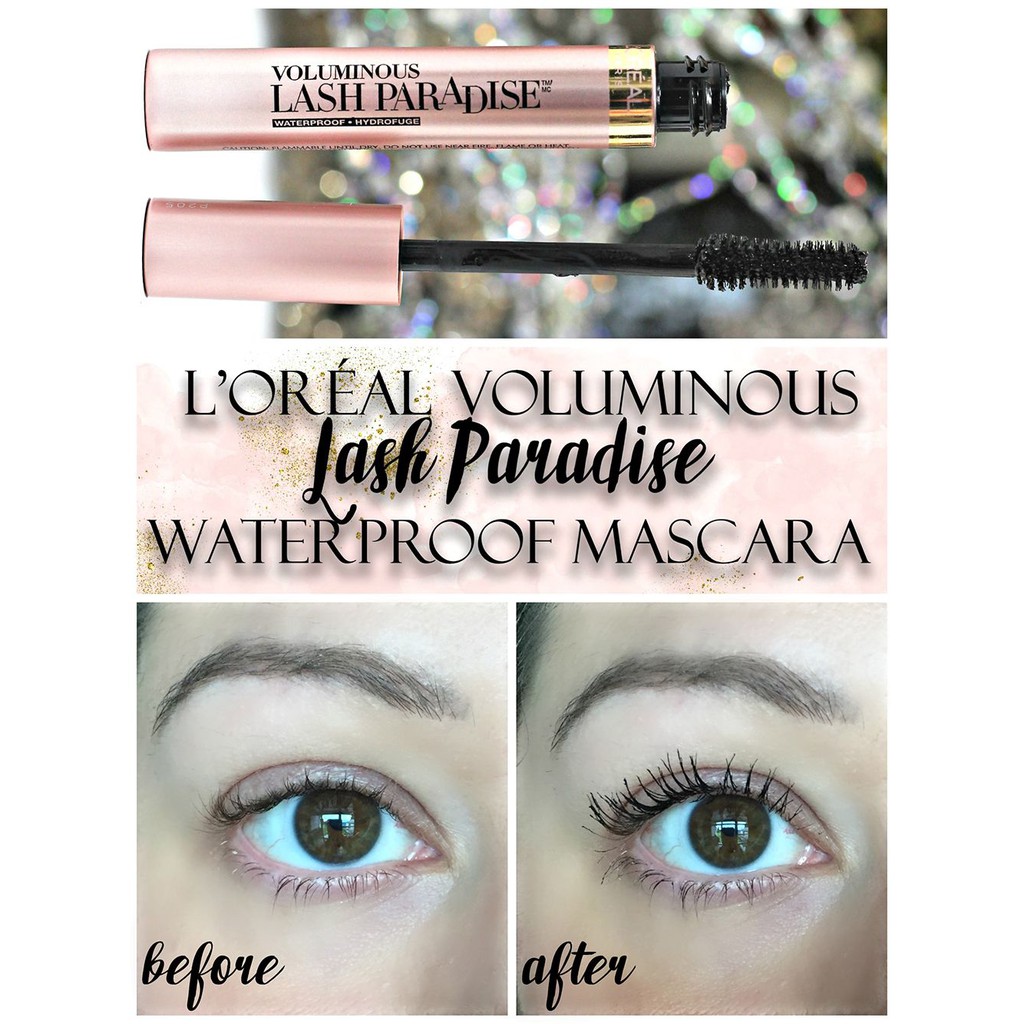 Chuốt mi Mascara Loreal Voluminous làm dài và dày mi Lash Paradise Waterproof