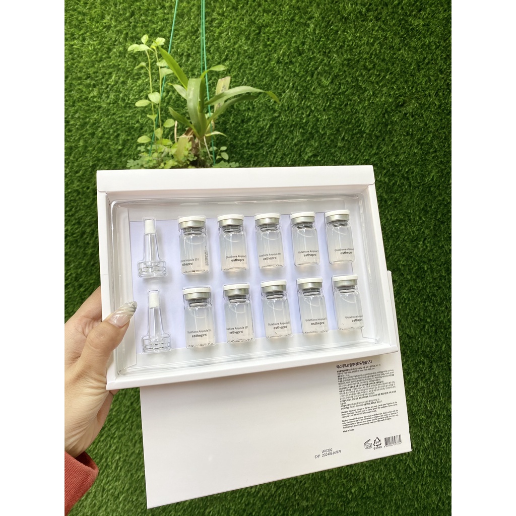 Esthepro Glutathione Ampoule 551 - Tinh Chất Tế Bào Gốc Trắng Da - Lẻ 1 lọ