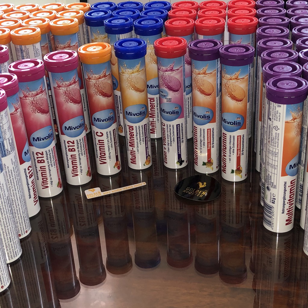 Viên sủi Mivolis Multivitamin vị trái cây tự nhiên - hàng nội địa Đức | BigBuy360 - bigbuy360.vn