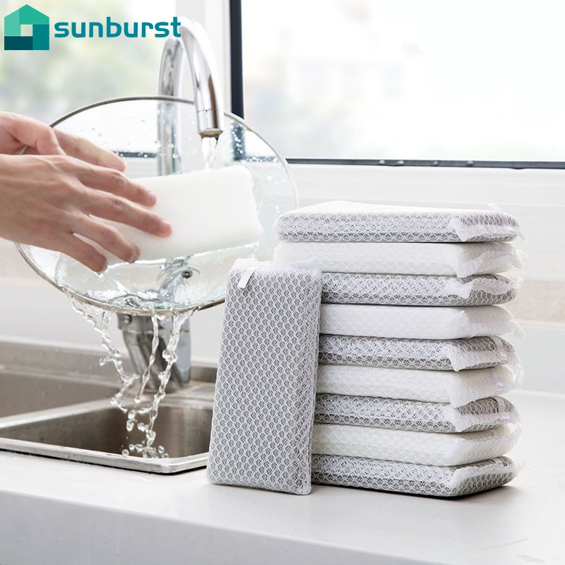 Set 5 miếng xốp lưới rửa chén đa năng tiện dụng cho nhà bếp