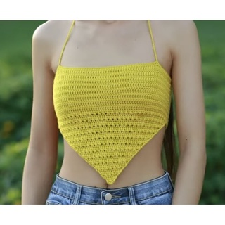 Áo Yếm, croptop đan móc handmade