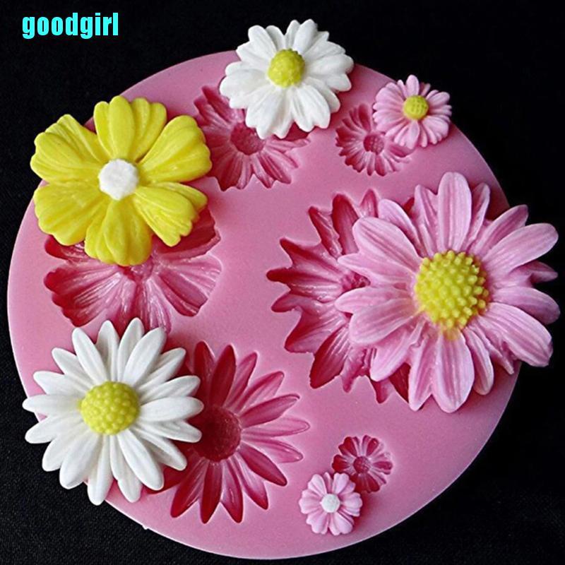 Khuôn Silicone Tạo Hình Hoa Hướng Dương 3d Trang Trí Bánh