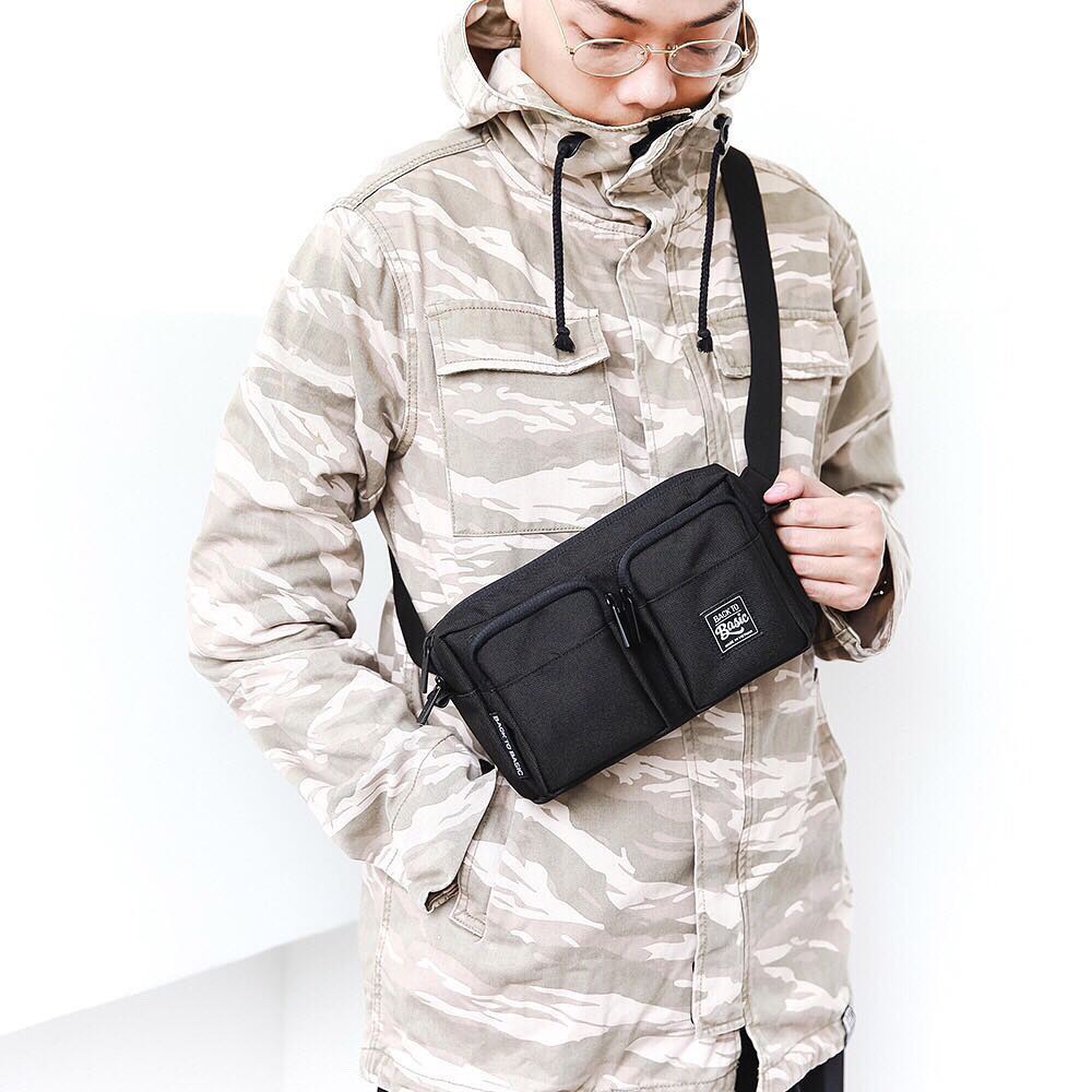 Túi bao tử - Túi đeo hông cao cấp Back To Basic - GURIN BLACK chống thấm tốt, nhiều ngăn | BigBuy360 - bigbuy360.vn