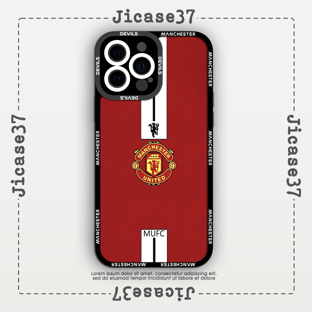 Ốp lưng iphone cạnh vuông Jicase Manchester devils đỏ 6plus/6s/6splus/7/7plus/8/8plus/x/xs/11/12/pro/max/plus/promax