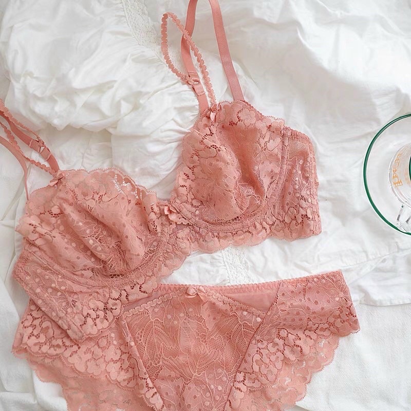 SET/ Bộ lót nữ charm mỏng có gọng sexy hàng cao cấp 💕 EMB12💕