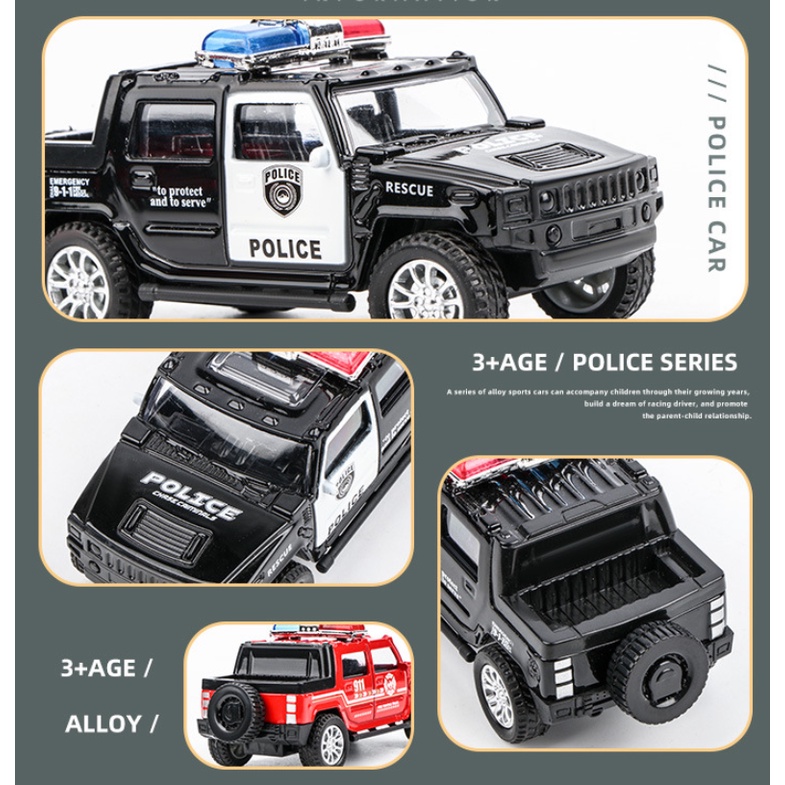 Xe đồ chơi địa hình cảnh sát, cho bé