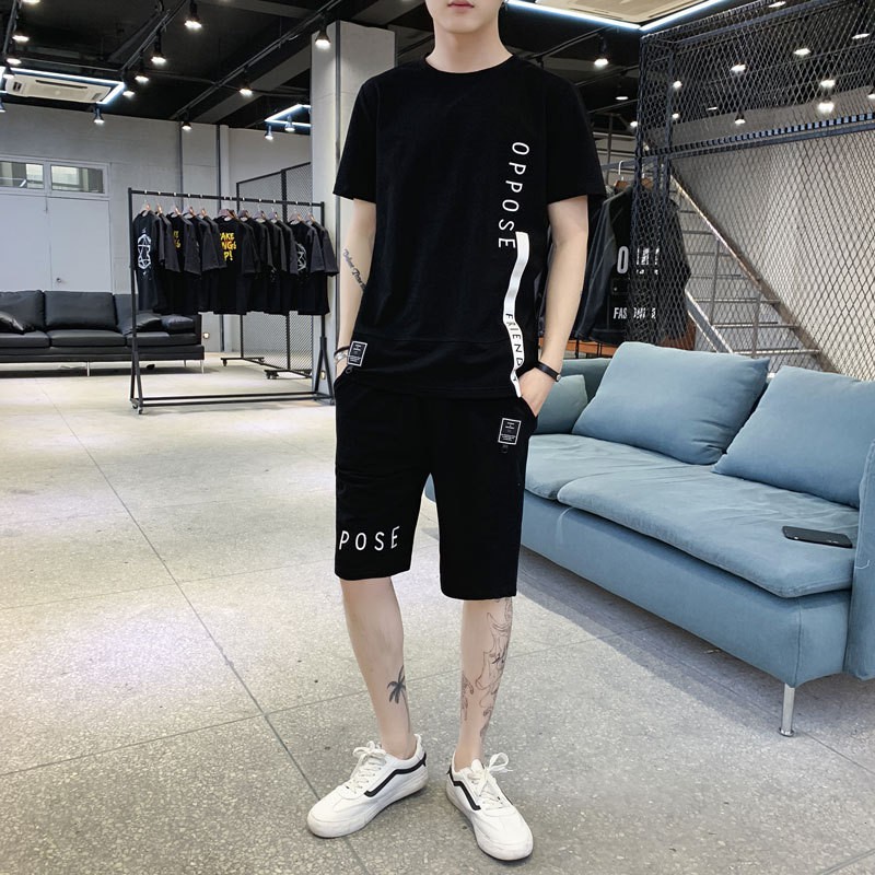Nguyên bộ thể thao Gym nam chất thun kháng khuẩn thấm hút mồ hôi tốt DB05