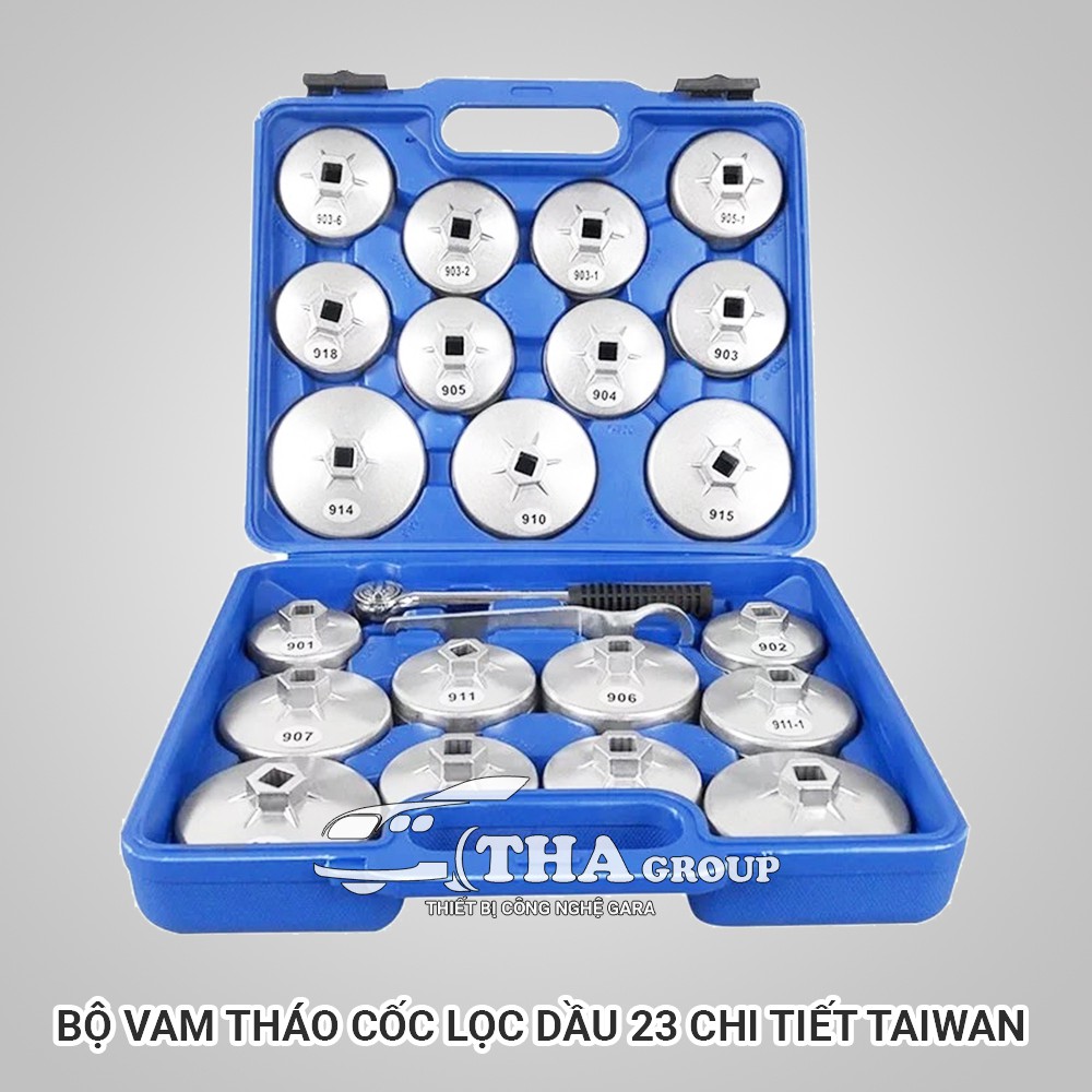 (RẺ VÔ ĐỊCH) Bộ Vam Tháo Cốc Lọc Dầu 23 Chi Tiết Taiwan