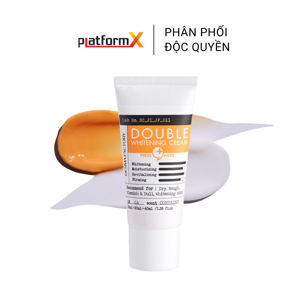 Kem dưỡng trắng Derma Factory Double Whitening Cream 40ml