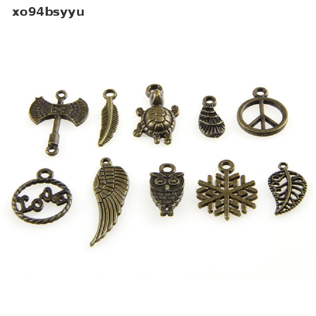 Set 50 Mặt Dây Chuyền xo94bsyyu Phong Cách Retro Dễ Thương