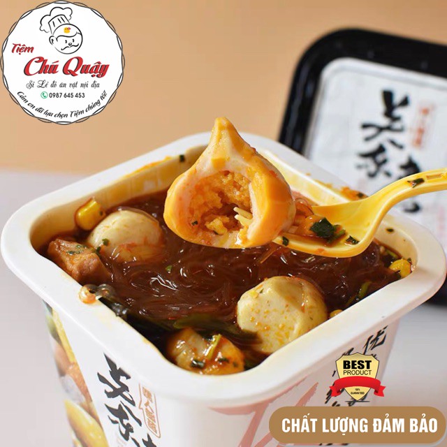 LẨU CỐC - Lẩu Cốc Viên Hải Sản Full Topping - Hộp 154gr [Tiệm Chú Quậy]