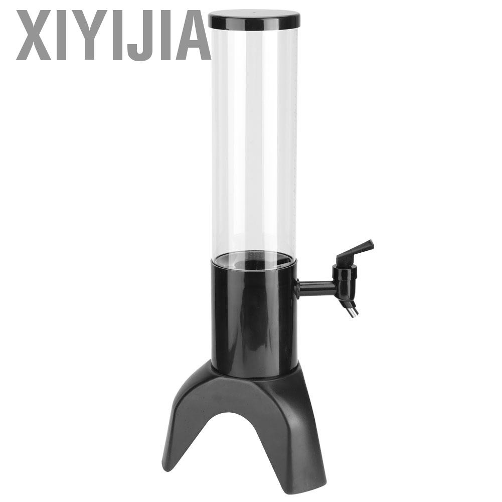 Xiyijia 1.5L Three-legged Clear Beer Tower Beverage Dispenser for Parties Home Bar Accessories