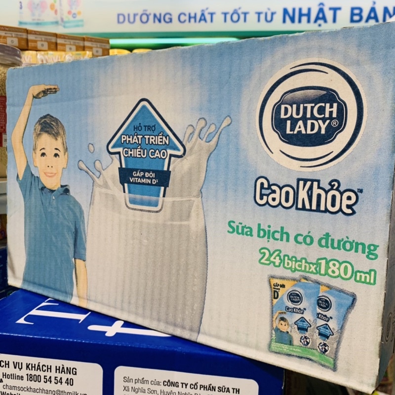 Thùng sữa Dutch lady CGHL bịch 24x180ml