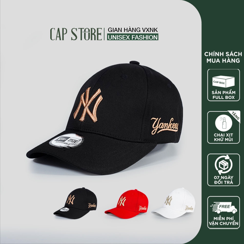 Mũ  kết NY nam nữ -  Nón thời trang nam cao cấp full box phong cách thời trang ulzzang tặng kèm chai xịt vệ sinh mũ nón