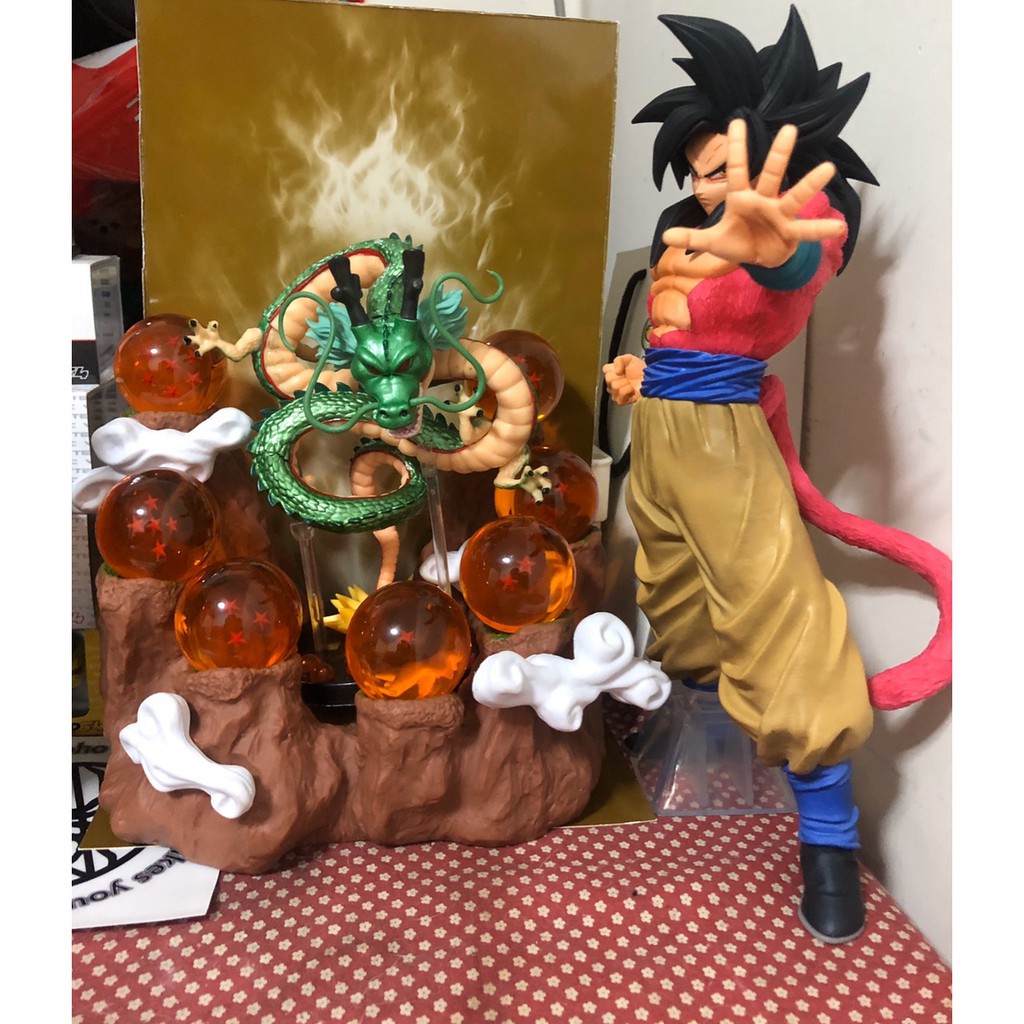 Bộ mô hình 7 viên ngọc rồng + rồng thần Shenlong cao 20cm - Dragon Ball