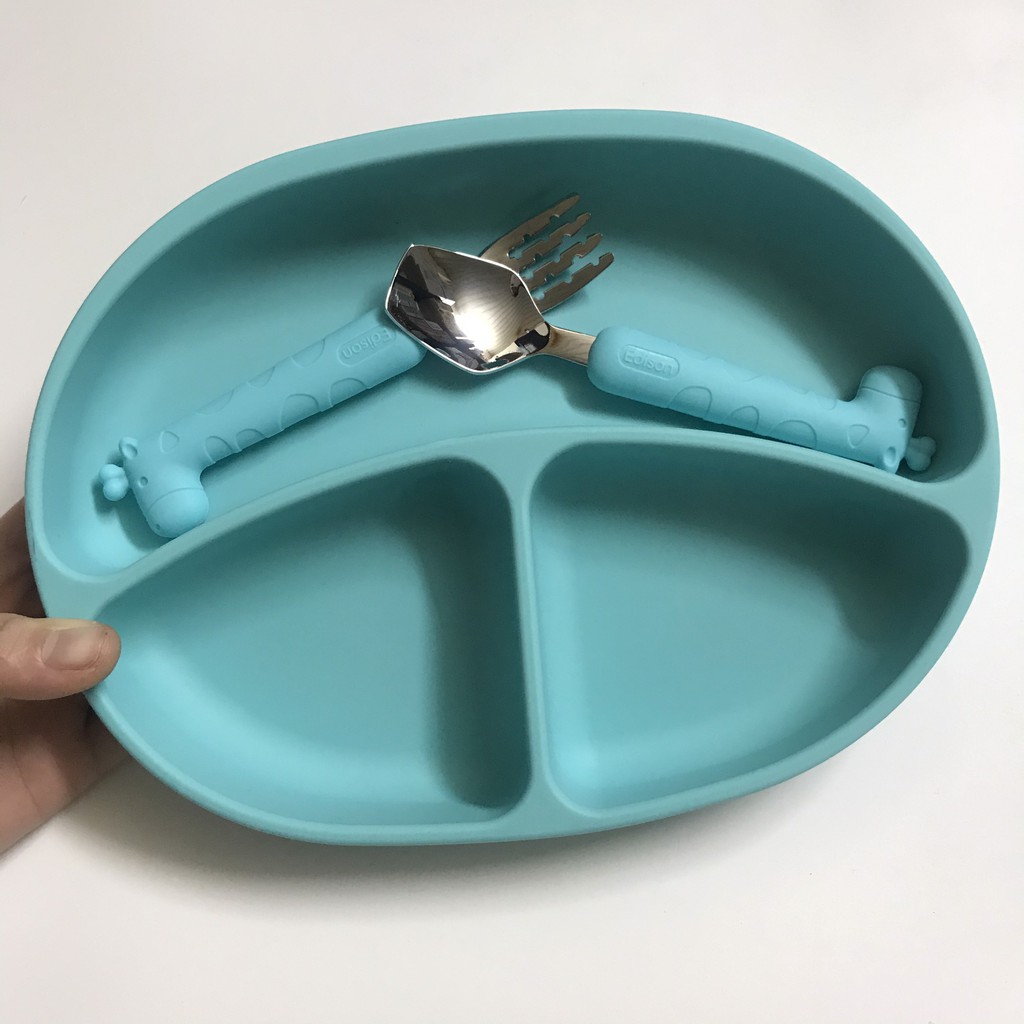 Khay Ăn Dặm Silicon Dế Hút Chân Không Chống Đổ Edison