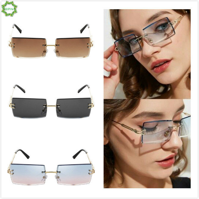 Kính Mát Hình Chữ Nhật Không Viền Chống Tia Uv400 Hiện Có 5 Màu