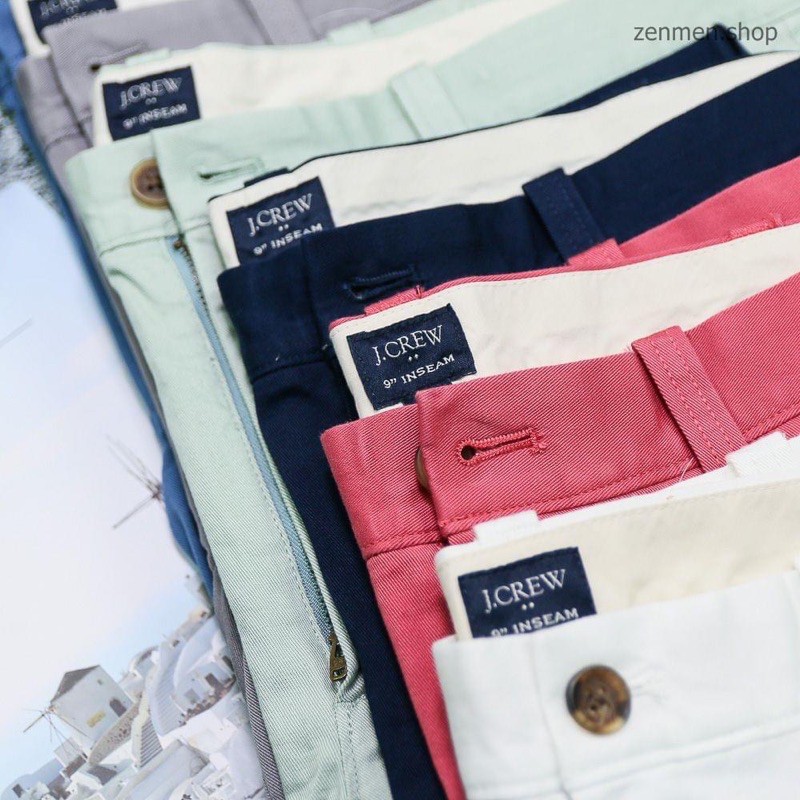 Quần Short Nam Jcrew Xuất Hàn Chính Hãng Độ Dài 9 Inch Ngang Gối