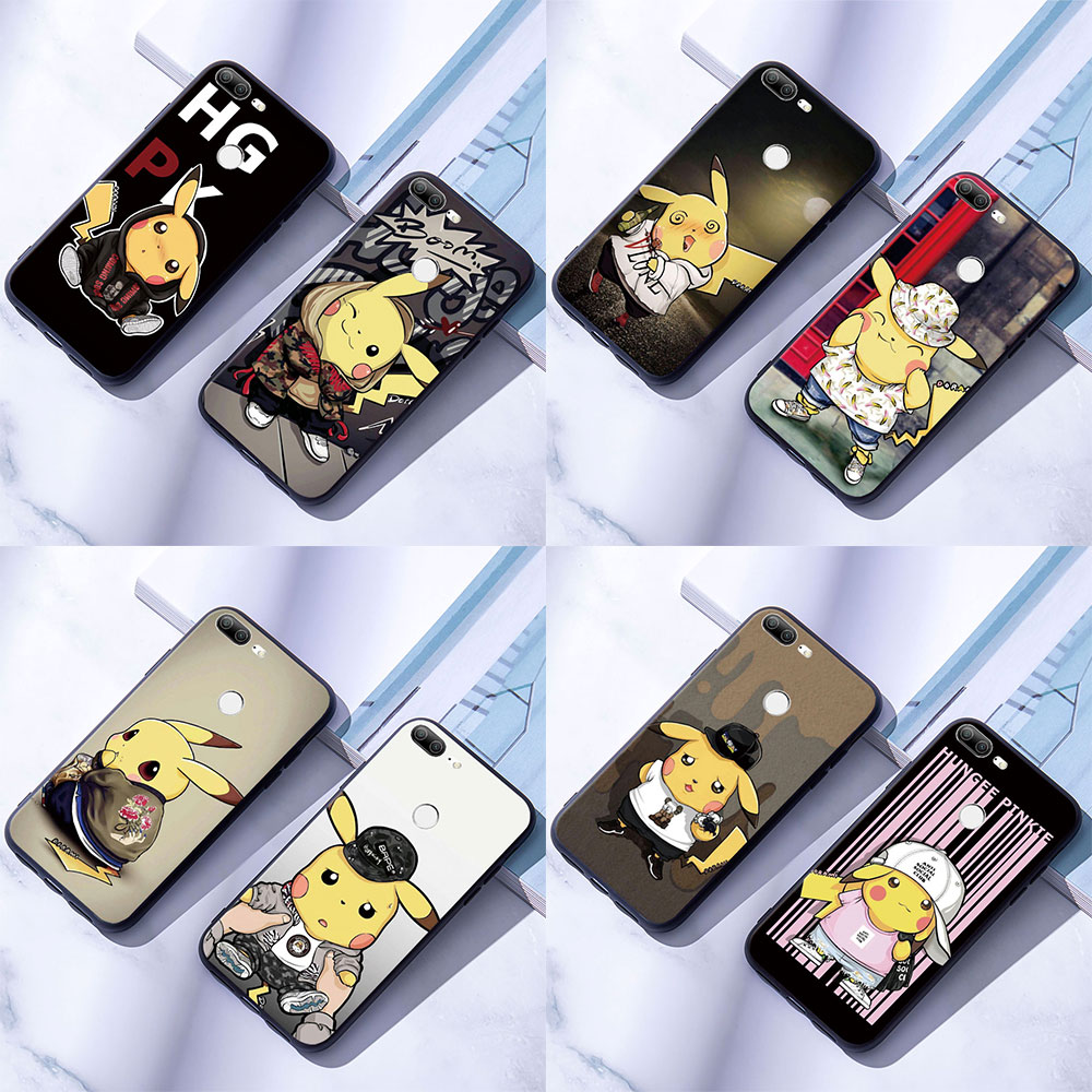 ốp điện thoại mềm Huawei Honor 9 10 Lite 20 Pro Ốp lưng Vỏ silicon Pikachu