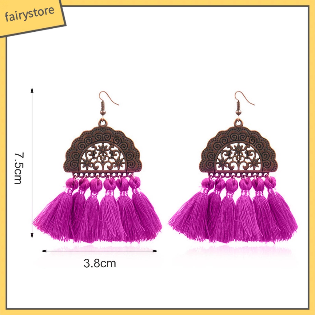 Khuyên tai nữ trang dáng dài tạo hình độc đáo thời trang