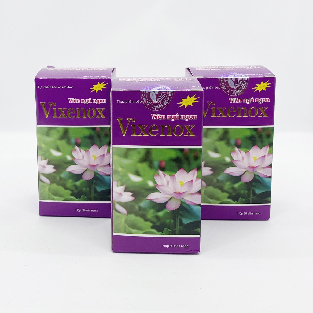Viên uống ngủ ngon VIXENOX - Giúp ngủ ngon , giấc ngủ sinh lý , sáng dậy tỉnh táo - Giải pháp cho người bị mất ngủ - 30V
