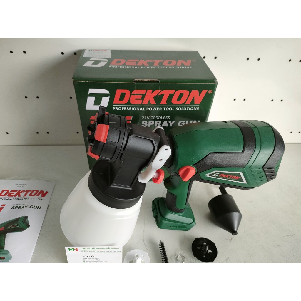 Máy Phun Sơn Dùng Pin 21V Dekton D21-MPS1000