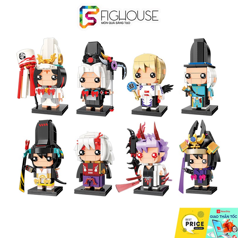 KEEPPLEY Brick Headz Onmyoji K20105 K20112 - Đồ Chơi Lắp Ráp Xếp Hình Classic