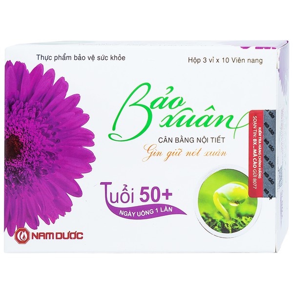 Bảo Xuân Tím ( Bảo Xuân 50+ ) Nội tiết tố số một - GIẢM SẠM DA - NÁM DA - KHÓ NGỦ
