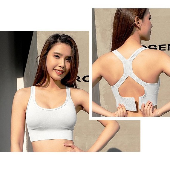 sport bra Áo bra tập gym, bra thể thao dáng đẹp, móc cài sau thời trang