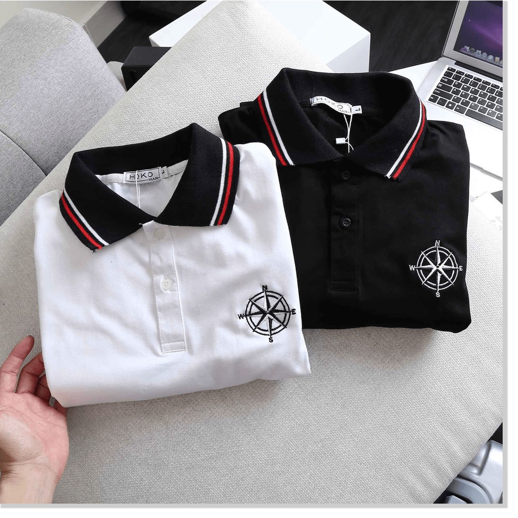 ÁO THUN CỔ TRỤ,THIẾT KẾ HỌA TIẾT LOGO ÁO VÀ VIỀN ÁO SIÊU NGẦU LANA FASHION